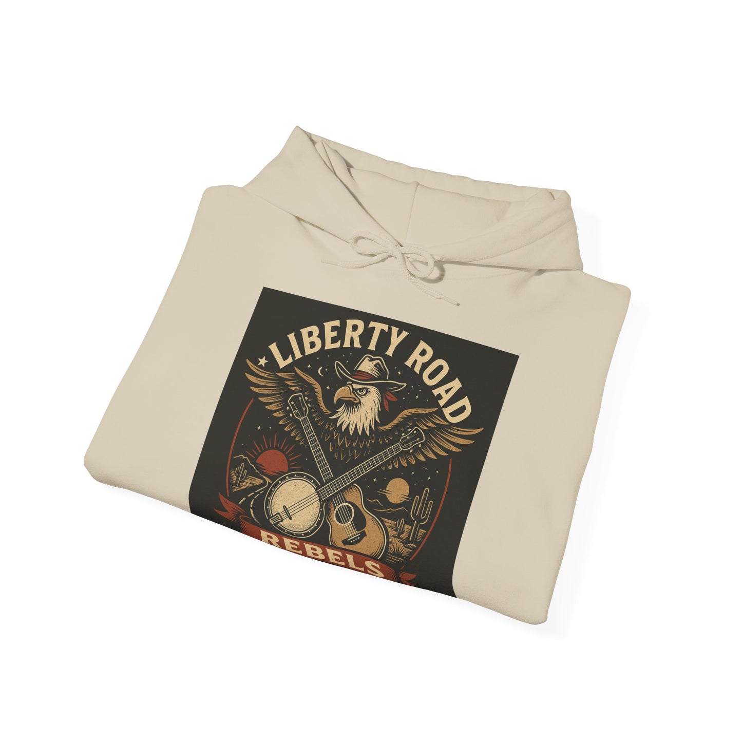 Liberty Road Rebels Vintage Americana Style Sweatshirt Unisex Hoodie