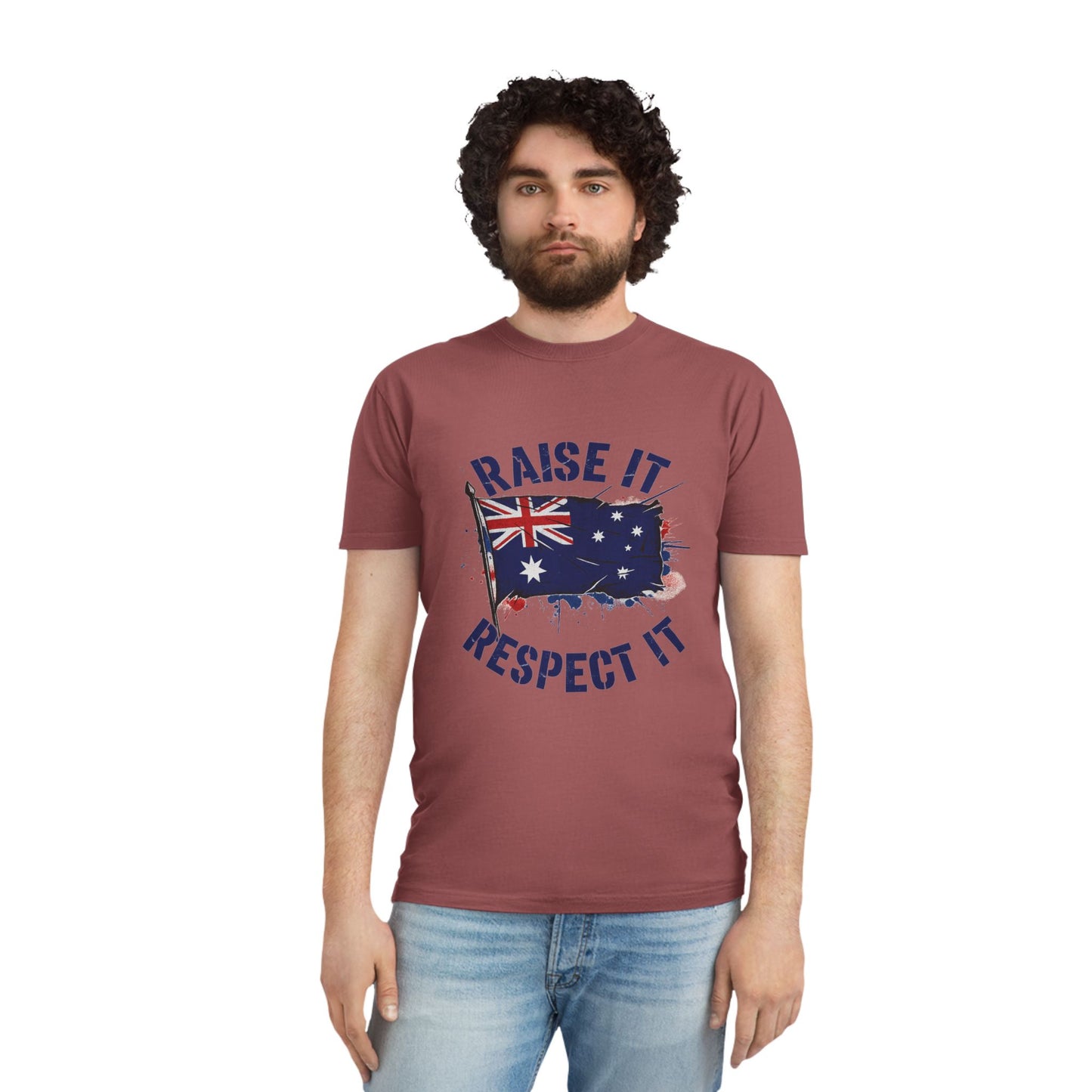 Raise It Respect It Australian Pride Unisex Faded T-Shirt