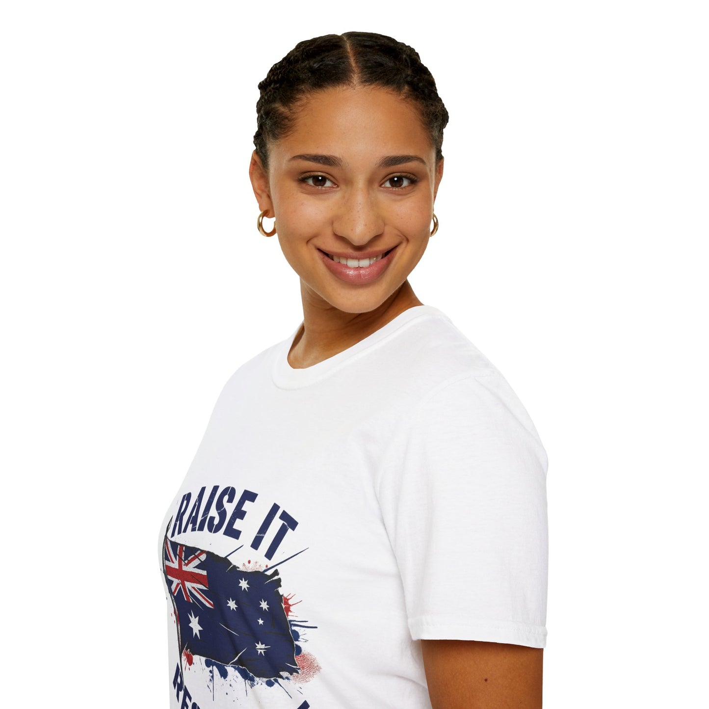 Raise It Respect It Australia Flag Unisex T-Shirt Tee