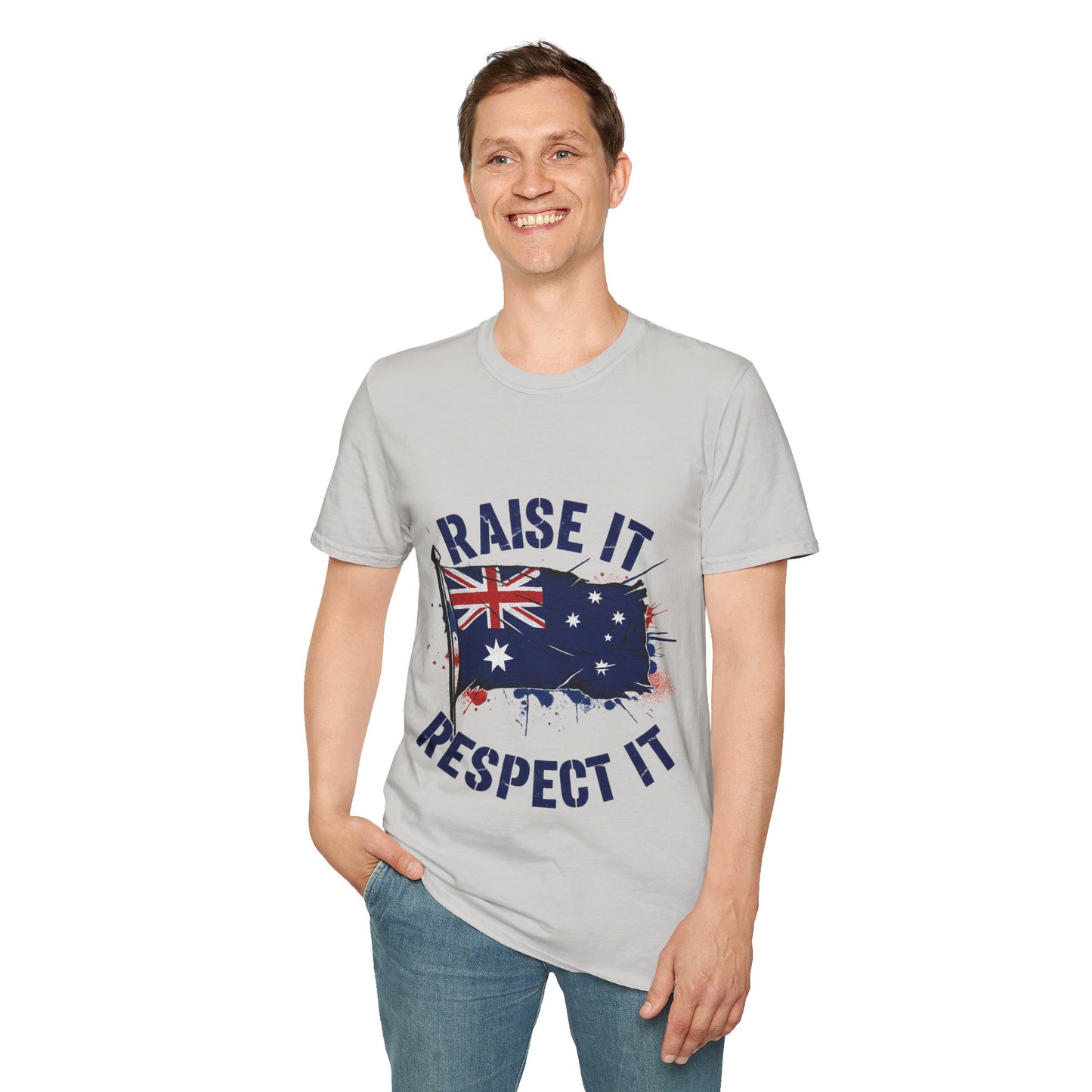 Raise It Respect It Australia Flag Unisex T-Shirt Tee