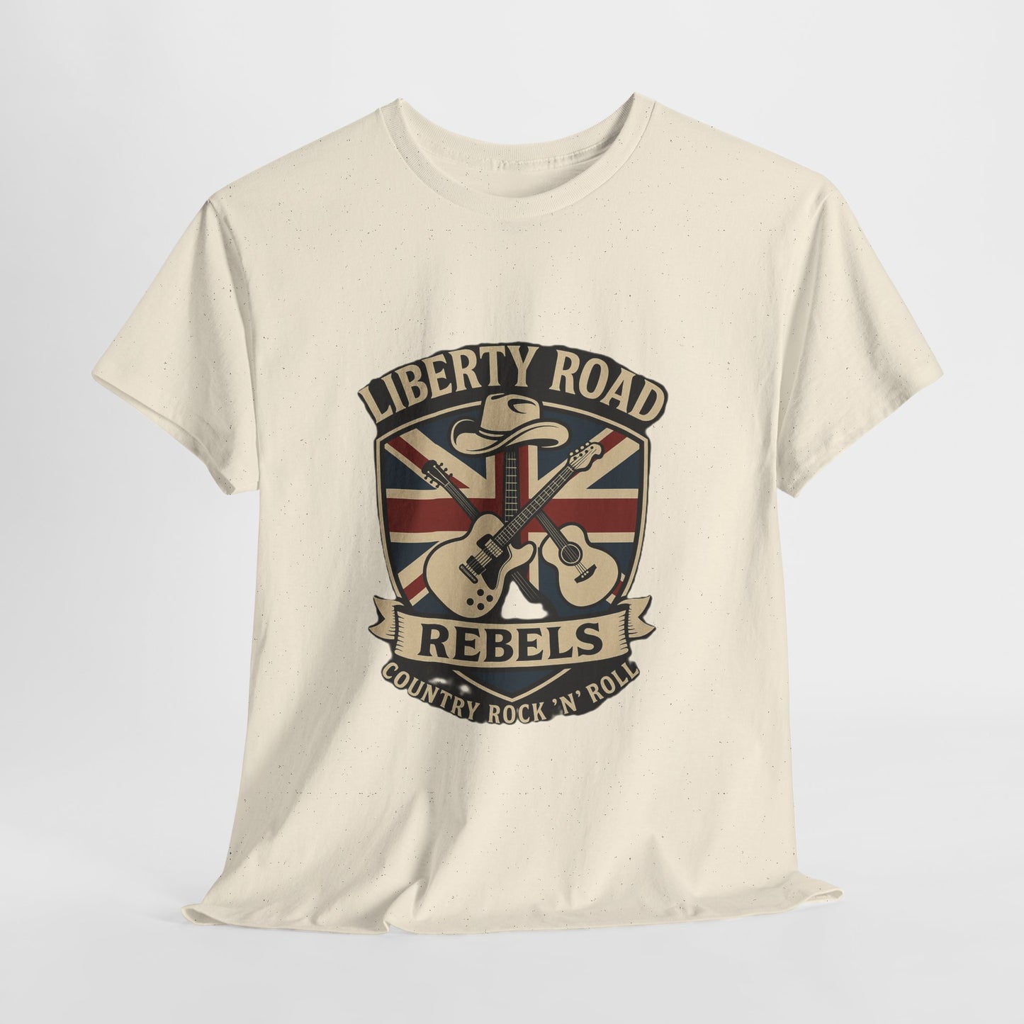 Liberty Road Rebels Britannia Rock 'n' Roll Rebels Tee Unisex Heavy Cotton T-Shirt