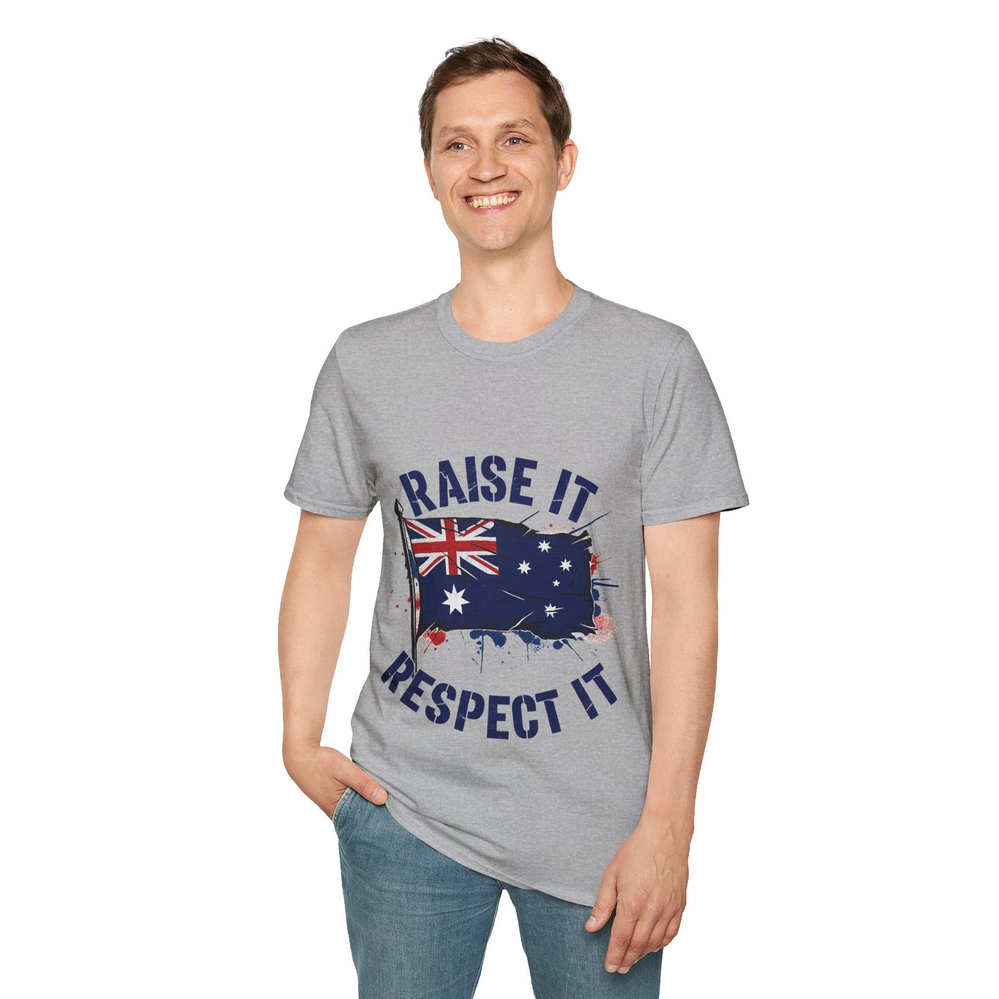 Raise It Respect It Australia Flag Unisex T-Shirt Tee