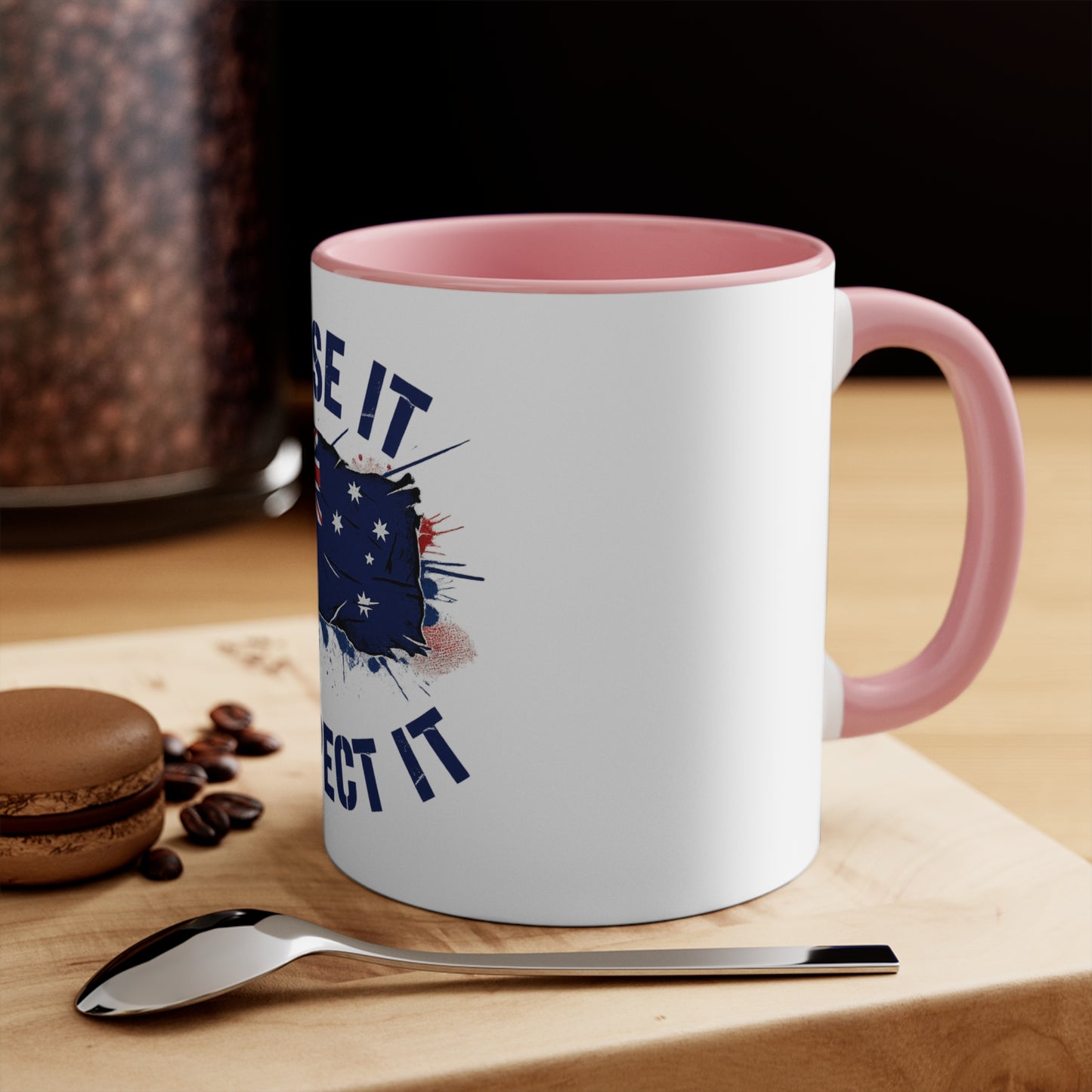 Raise It Respect It Australian Flag Colorful Accent Coffee Mug
