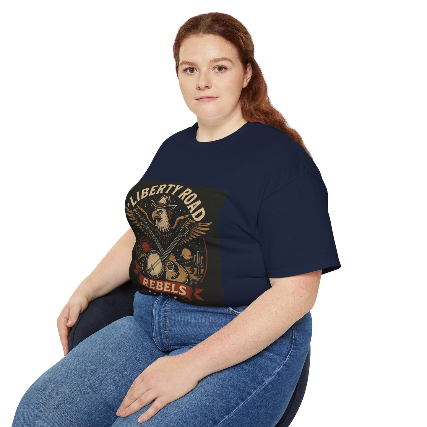 Liberty Road Rebels Vintage Americana Style Unisex Tee T-Shirt