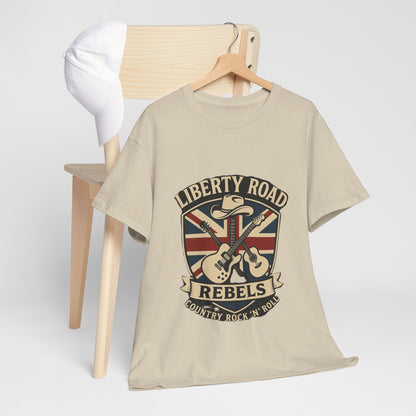 Liberty Road Rebels Britannia Rock 'n' Roll Rebels Tee Unisex Heavy Cotton T-Shirt