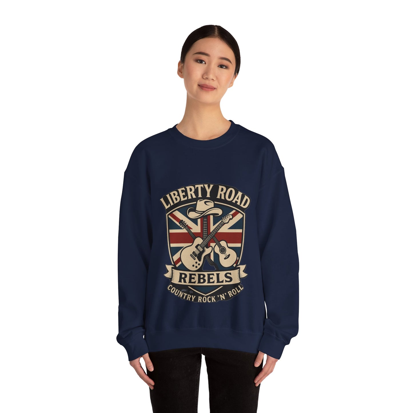 Liberty Road Rebels Britannia Sweatshirt Unisex Crewneck Longsleeve T-Shirt