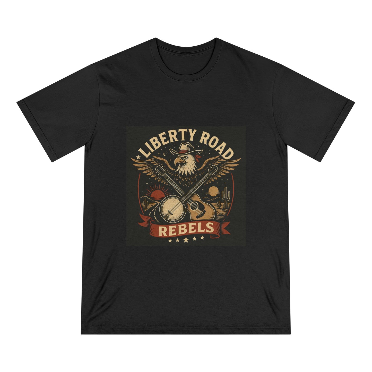 Liberty Road Rebels Vintage Americana Style T-Shirt
