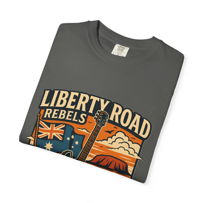 Liberty Road Rebels Australiana Unisex Garment-Dyed T-shirt