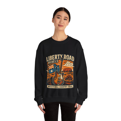 Liberty Road Rebels Australiana Cozy Crewneck Sweatshirt