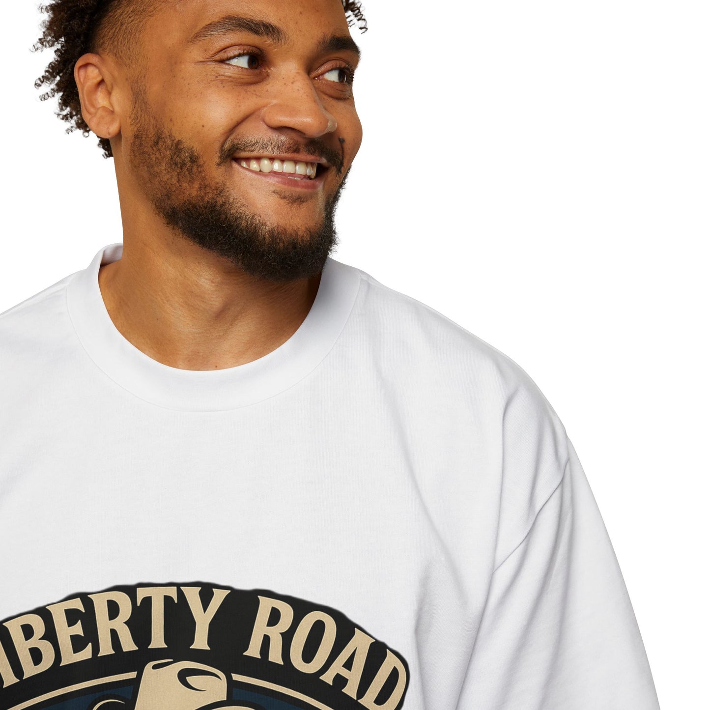 Liberty Road Rebels Britannia Rock n' Roll Oversized Men's Tee T-Shirt