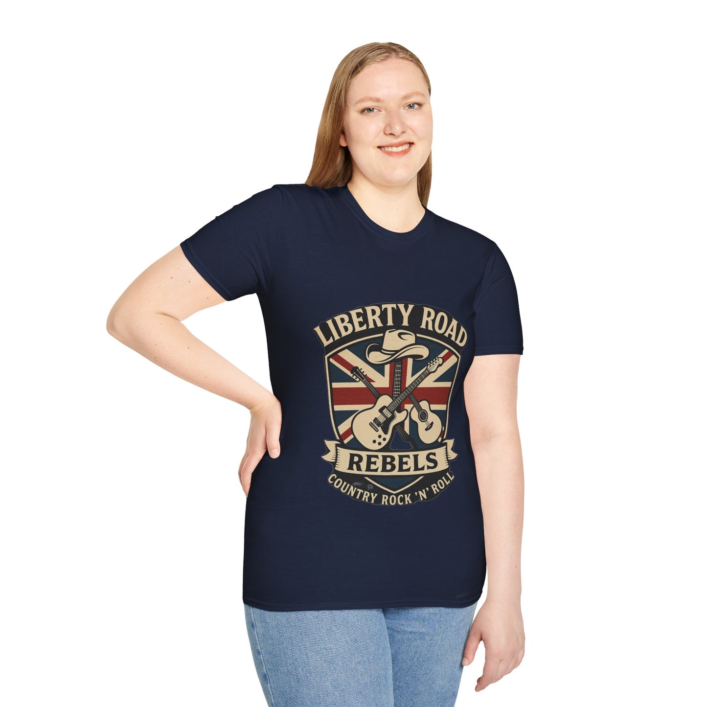 Liberty Road Rebels Britannia T-Shirt  Unisex Softstyle Tee