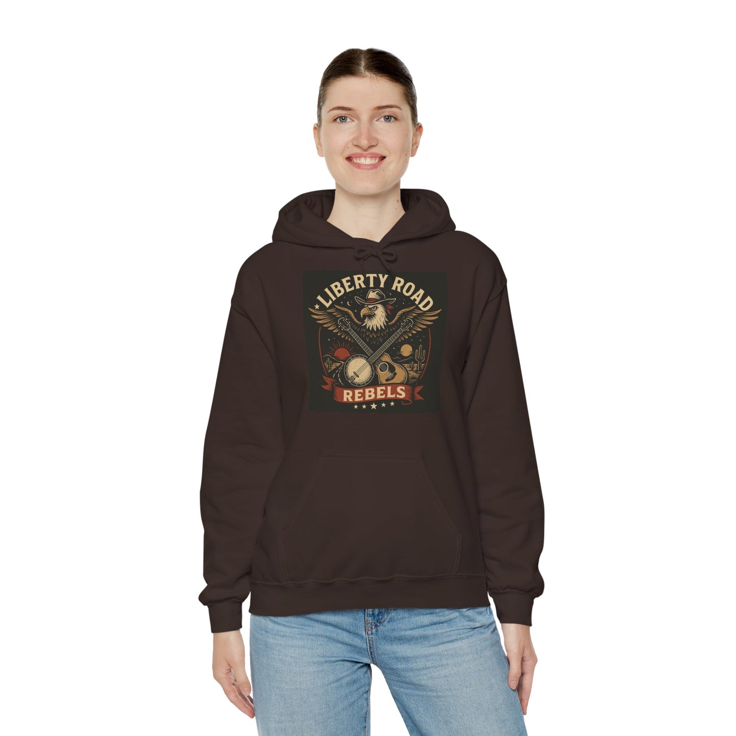 Liberty Road Rebels Vintage Americana Style Sweatshirt Unisex Hoodie
