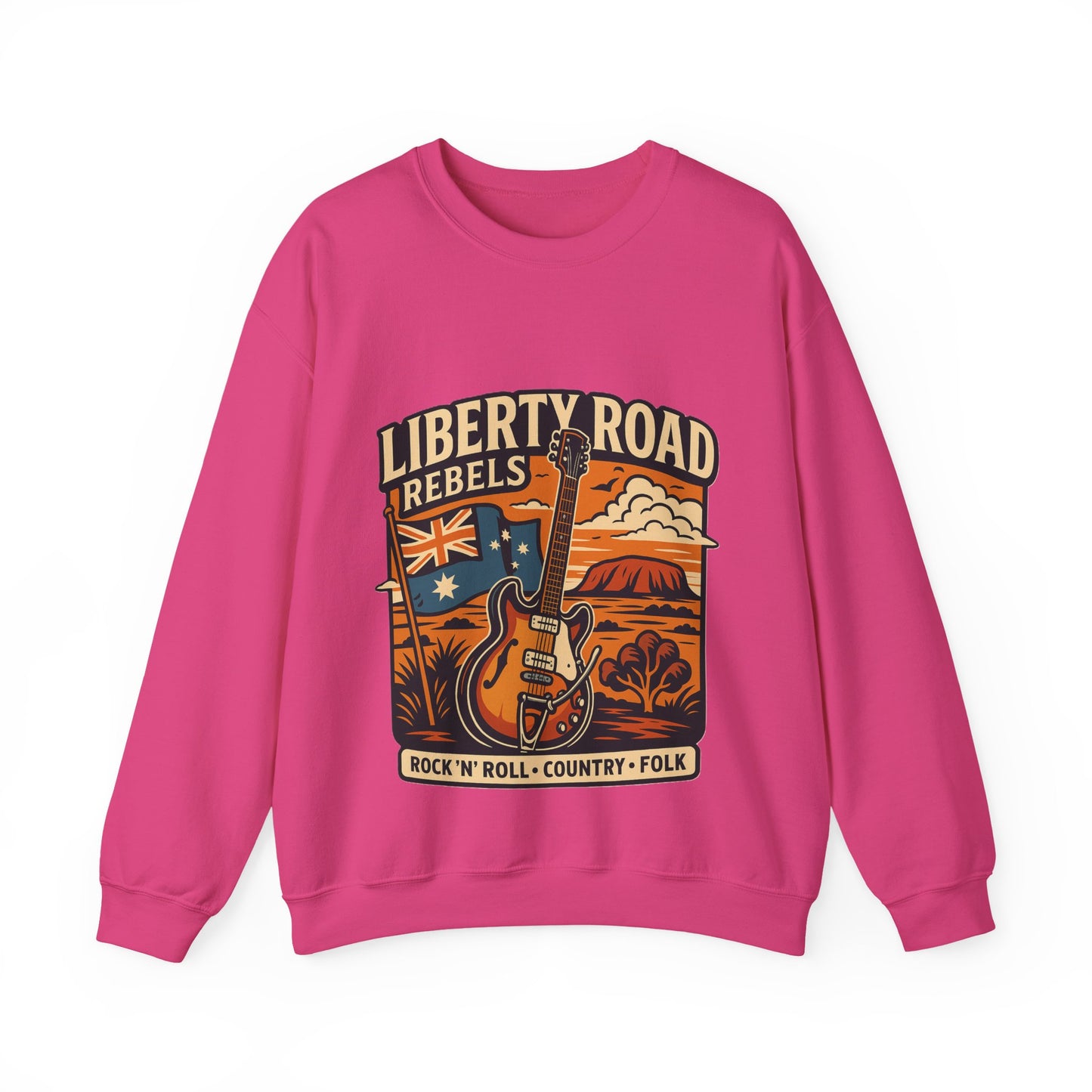 Liberty Road Rebels Australiana Cozy Crewneck Sweatshirt
