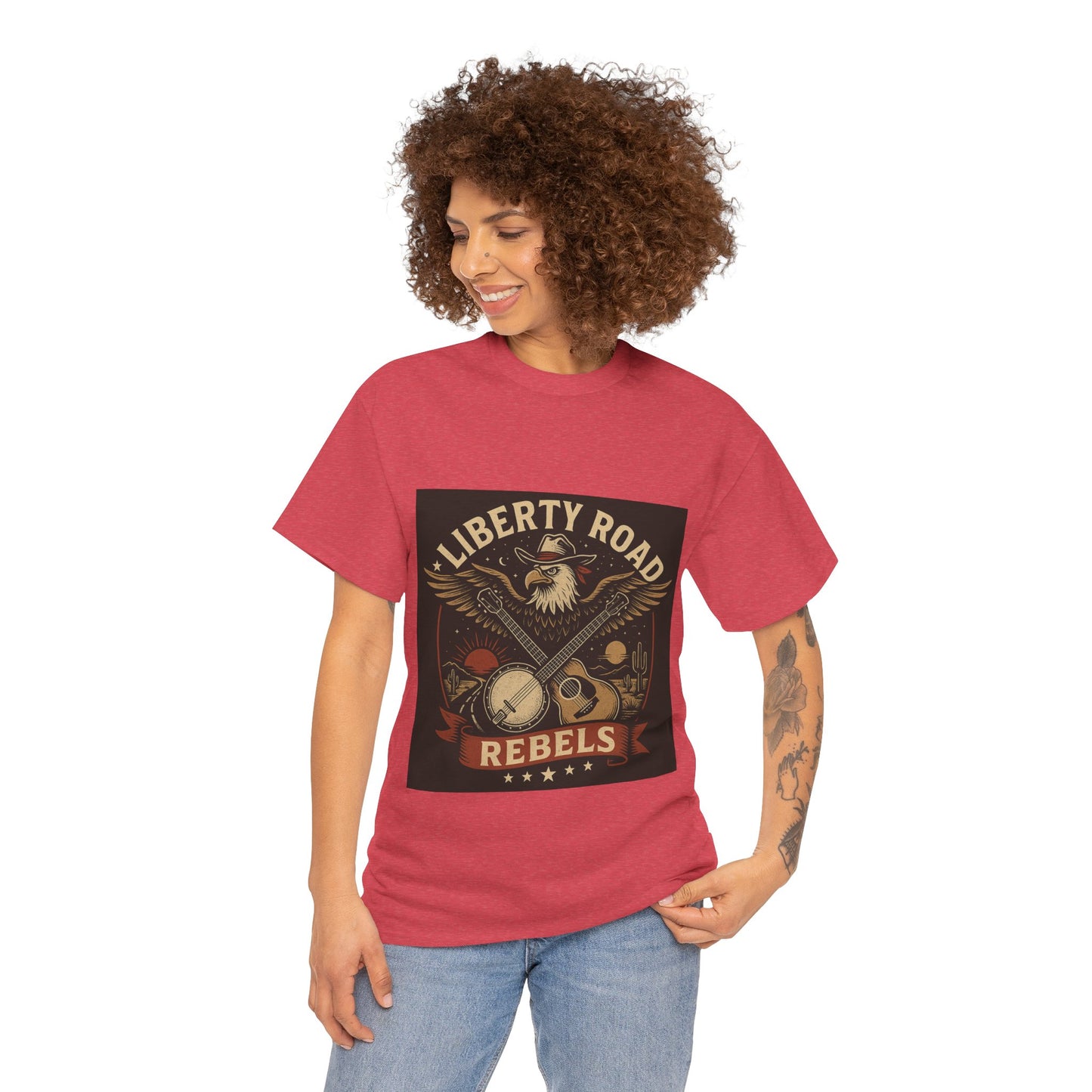 Liberty Road Rebels Vintage Americana Style Tee Unisex T-Shirt