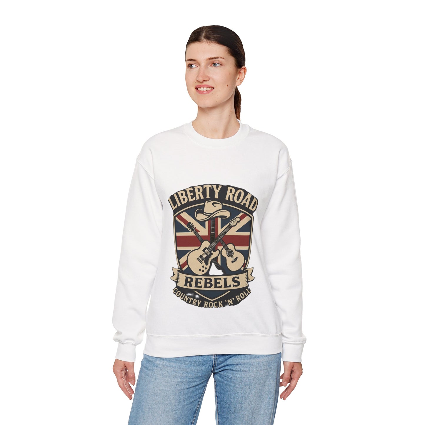 Liberty Road Rebels Britannia Sweatshirt Unisex Crewneck Longsleeve T-Shirt