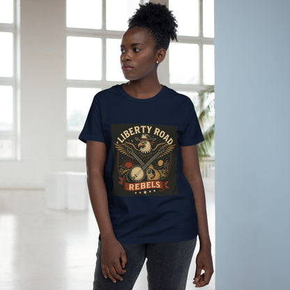 Liberty Road Rebels Vintage Americana Style Women's T-Shirt Tee