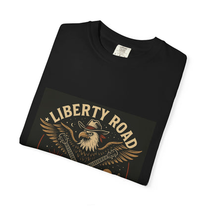 Liberty Road Rebels Vintage Americana Style Tee T-Shirt