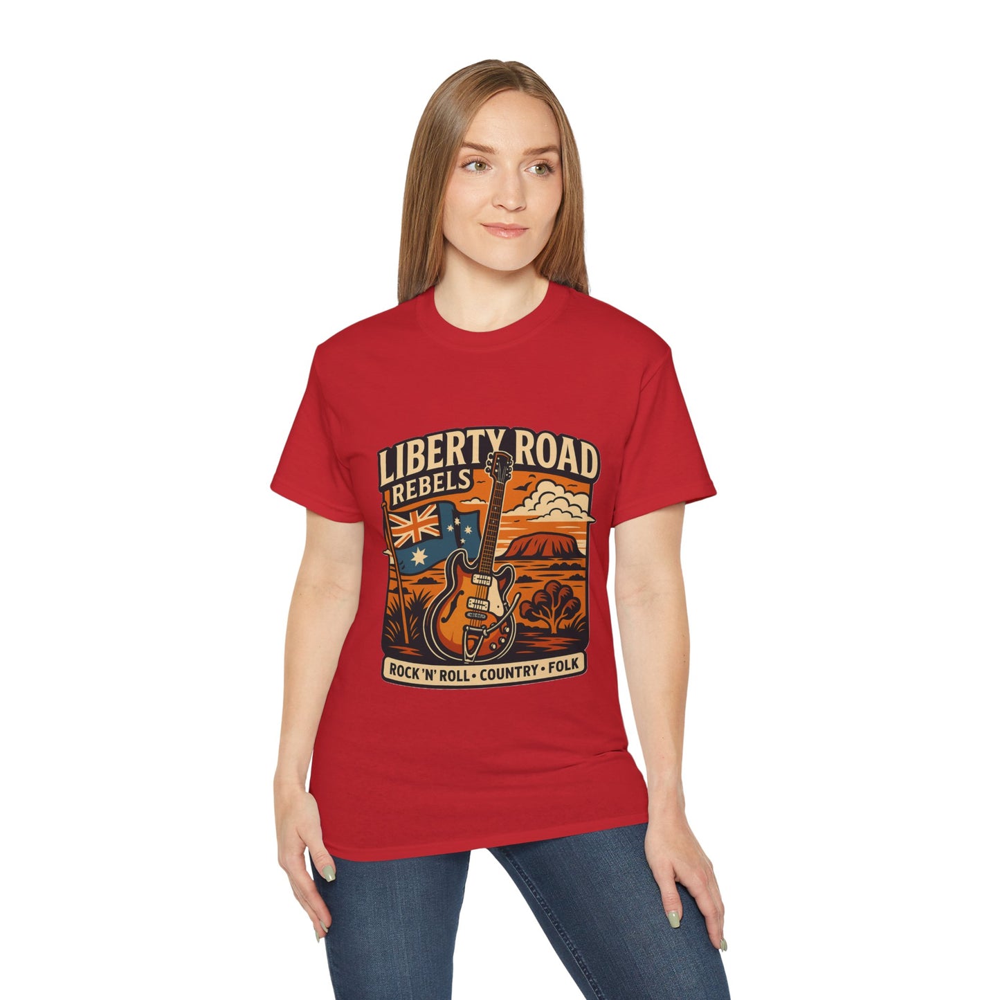 Liberty Road Rebels Australiana Unisex Ultra Cotton Tee T-Shirt