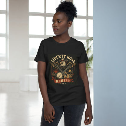 Liberty Road Rebels Vintage Americana Style Women's T-Shirt Tee