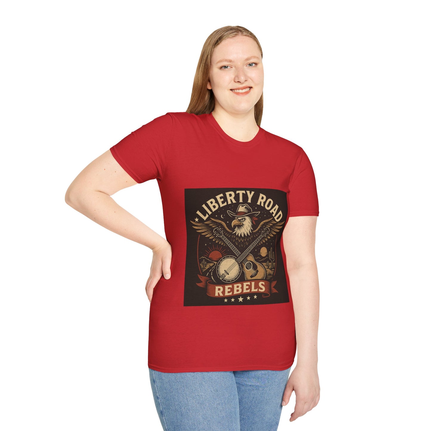 Liberty Road Rebels Vintage Americana Style T-Shirt