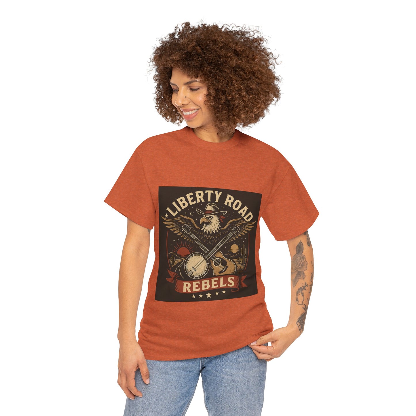 Liberty Road Rebels Vintage Americana Style Tee Unisex T-Shirt