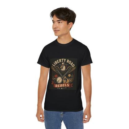 Liberty Road Rebels Vintage Americana Style Unisex Tee T-Shirt