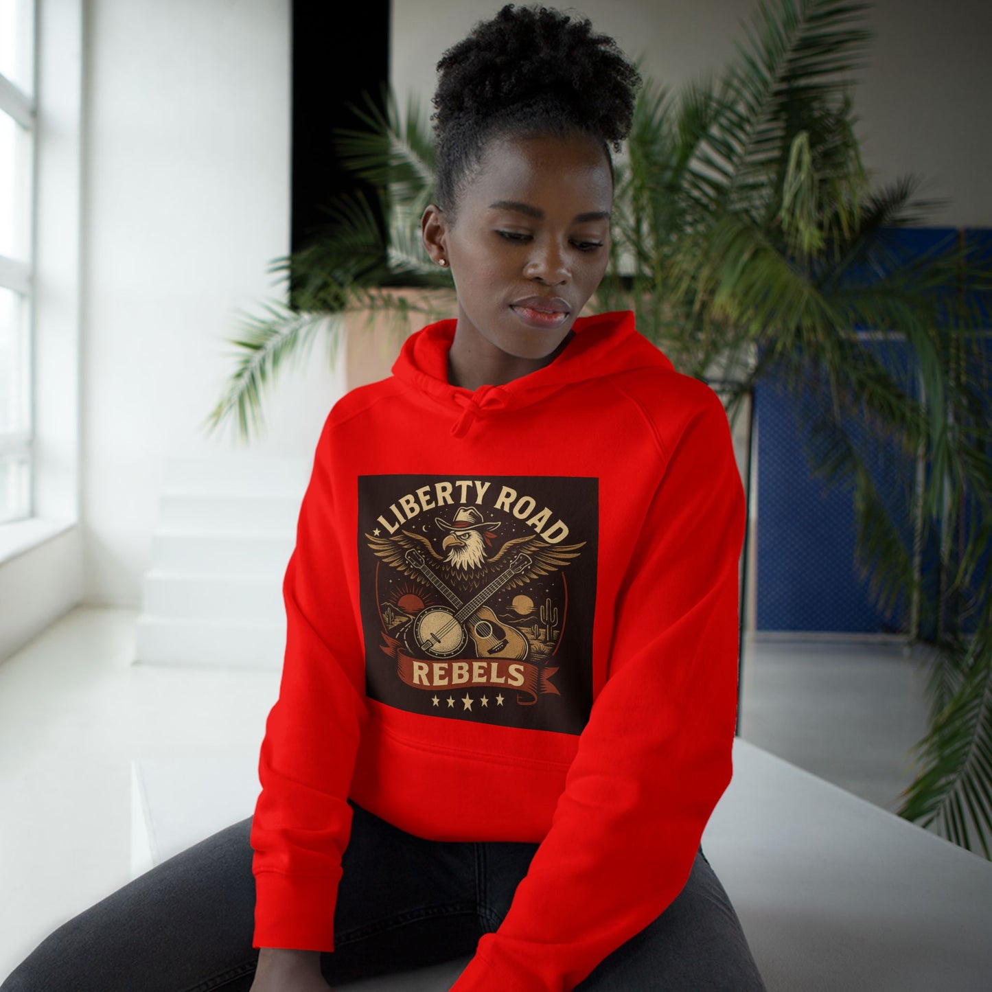 Liberty Road Rebels Vintage Americana Style Hoodie Unisex Sweatshirt