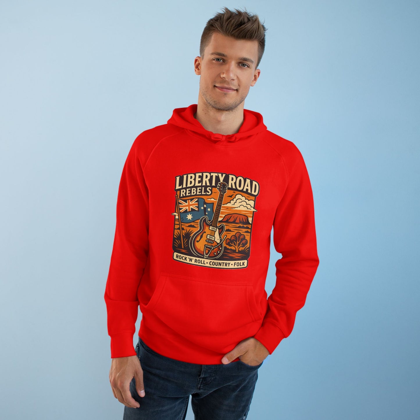 Liberty Road Rebels Vintage Australiana Hoodie