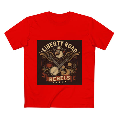 Liberty Road Rebels Vintage Americana Style Tee T-Shirt