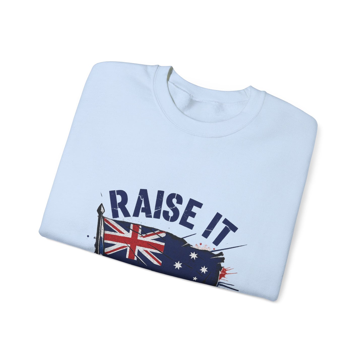 Raise It Respect It Australia Flag UniSex Crewneck Sweatshirt