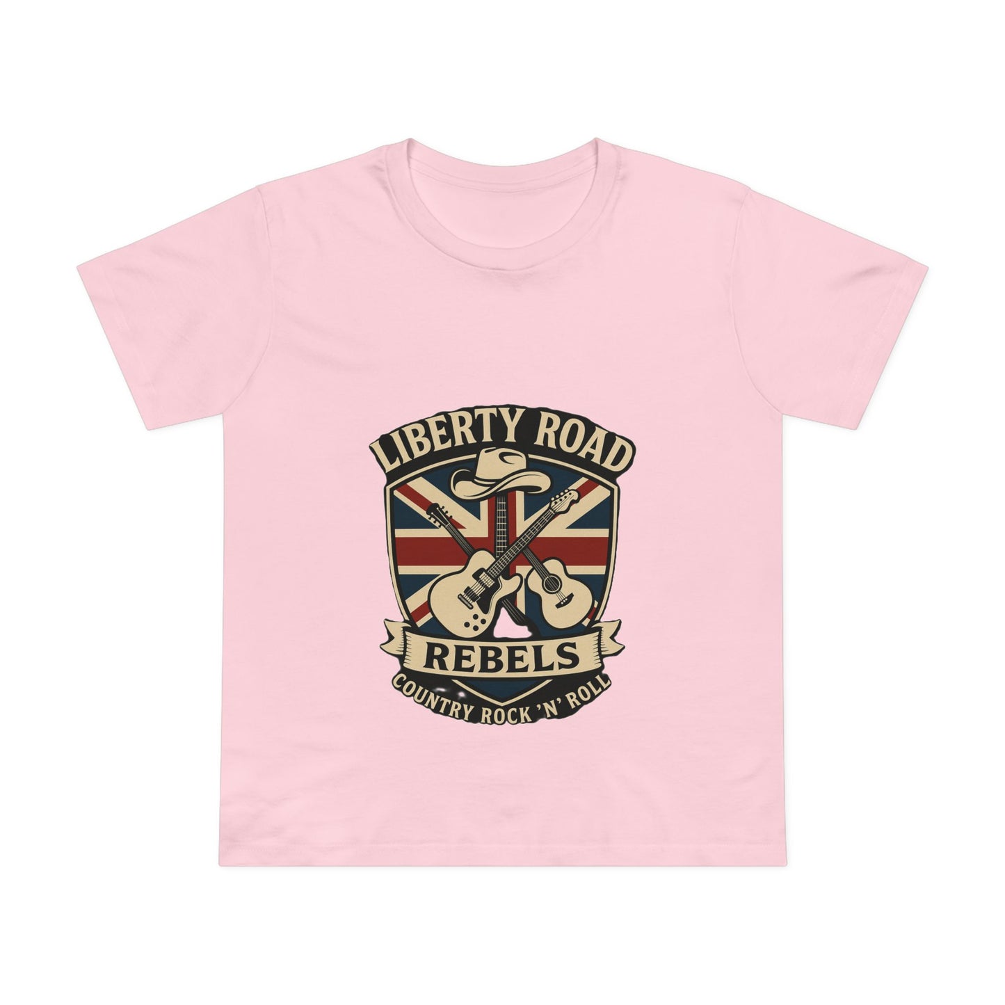 Liberty Road Rebels Britannia Rock 'n' Roll Tee Women's Graphic T-Shirt