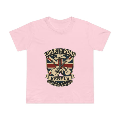 Liberty Road Rebels Britannia Rock 'n' Roll Tee Women's Graphic T-Shirt