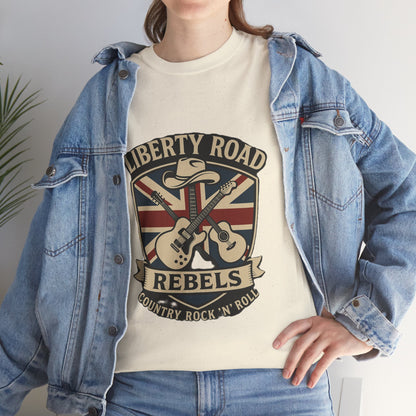 Liberty Road Rebels Britannia Rock 'n' Roll Rebels Tee Unisex Heavy Cotton T-Shirt