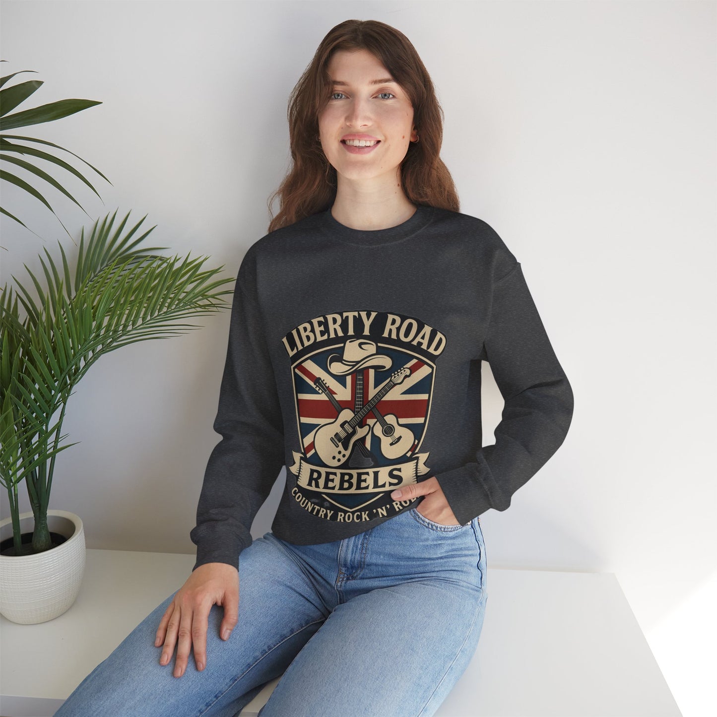 Liberty Road Rebels Britannia Sweatshirt Unisex Crewneck Longsleeve T-Shirt