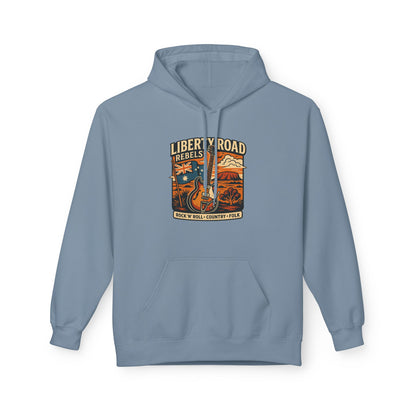 Liberty Road Rebels Vintage-Inspired Australiana Hoodie Cozy Sweatshirt