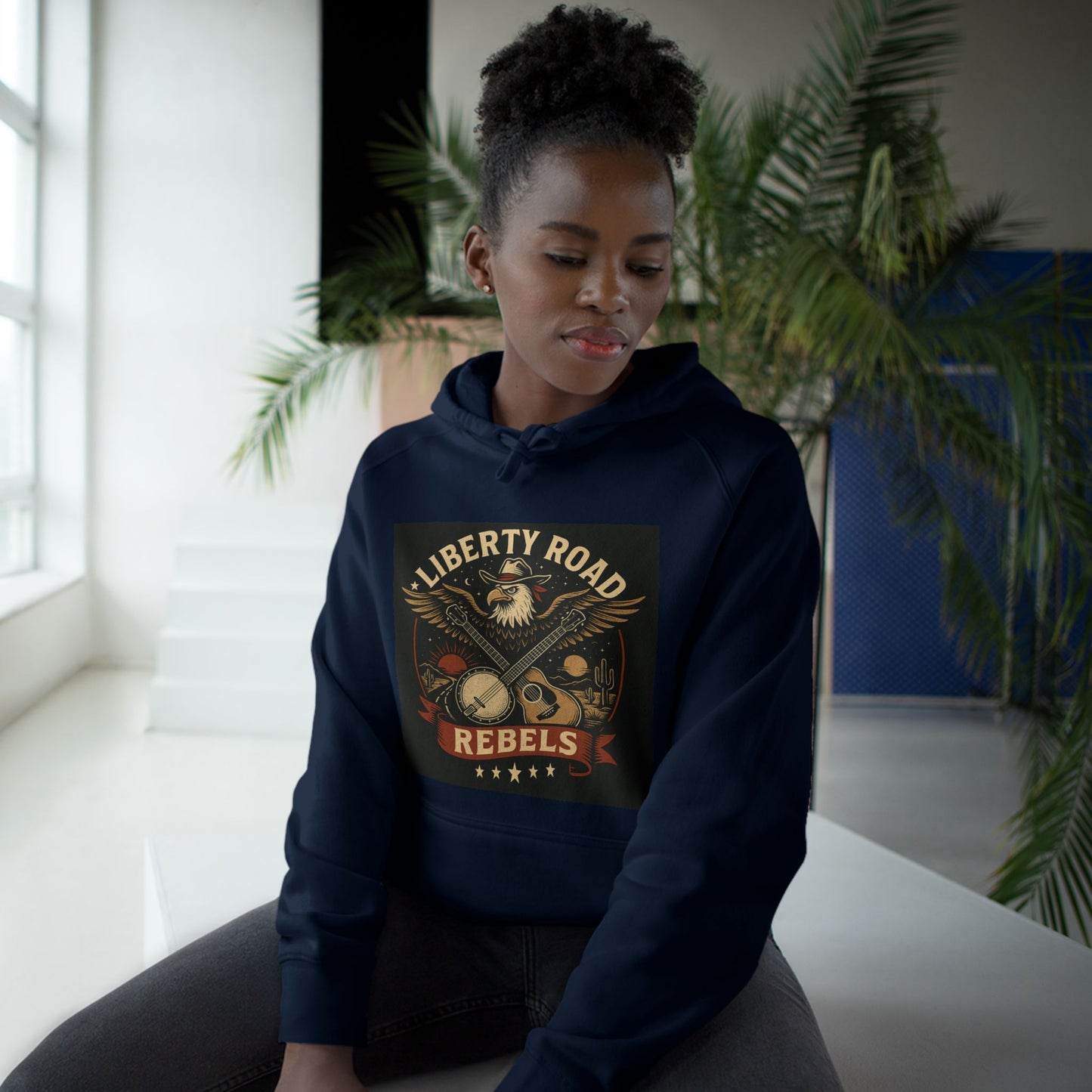Liberty Road Rebels Vintage Americana Style Hoodie Unisex Sweatshirt