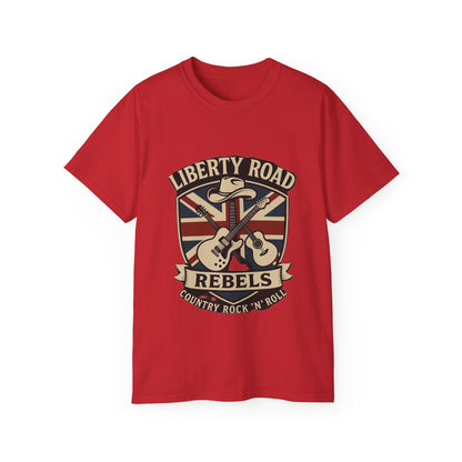 Liberty Road Rebels Britannia Unisex Ultra Cotton Tee T-Shirt
