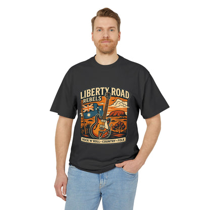 Liberty Road Rebels Australiana Vintage Tee Faded T-Shirt