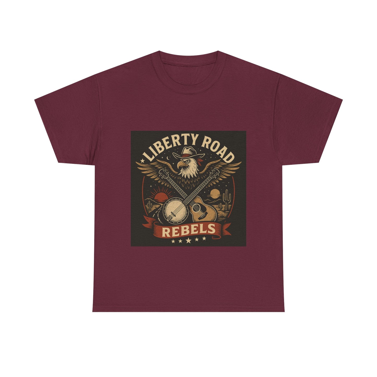 Liberty Road Rebels Vintage Americana Style Tee Unisex T-Shirt