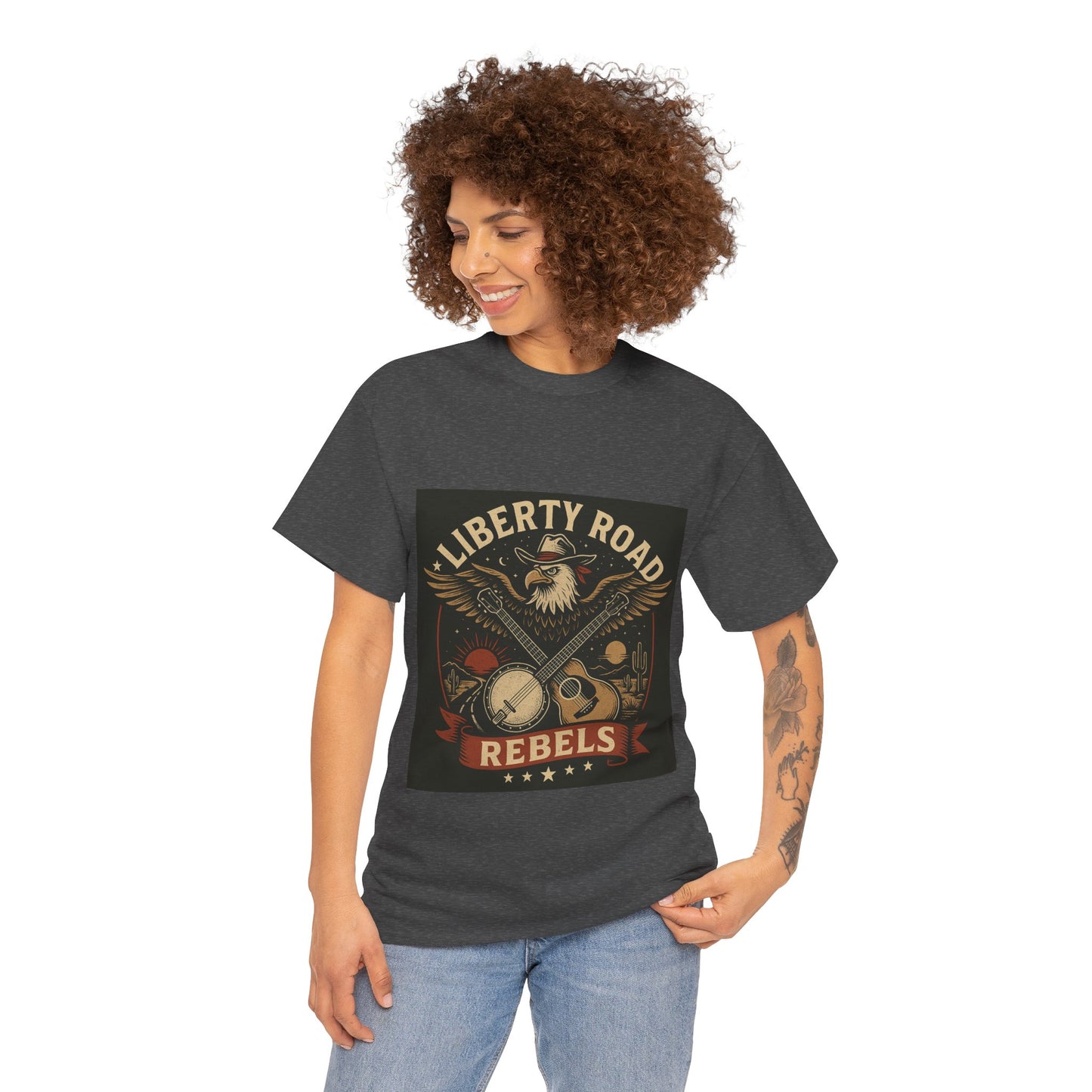 Liberty Road Rebels Vintage Americana Style Tee Unisex T-Shirt
