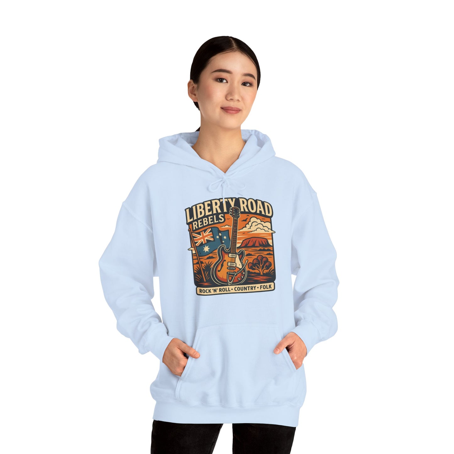 Liberty Road Rebels Australiana Hoodie