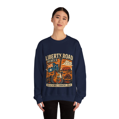 Liberty Road Rebels Australiana Cozy Crewneck Sweatshirt