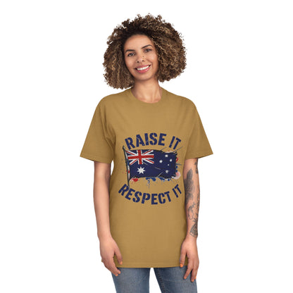 Raise It Respect It Australian Pride Unisex Faded T-Shirt