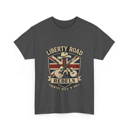 Liberty Road Rebels Britannia Rock 'n' Roll Rebels Tee Unisex Heavy Cotton T-Shirt