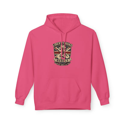 Liberty Road Rebels Britannia Fleece Hoodie Unisex Sweatshirt