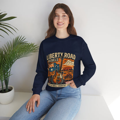 Liberty Road Rebels Australiana Cozy Crewneck Sweatshirt