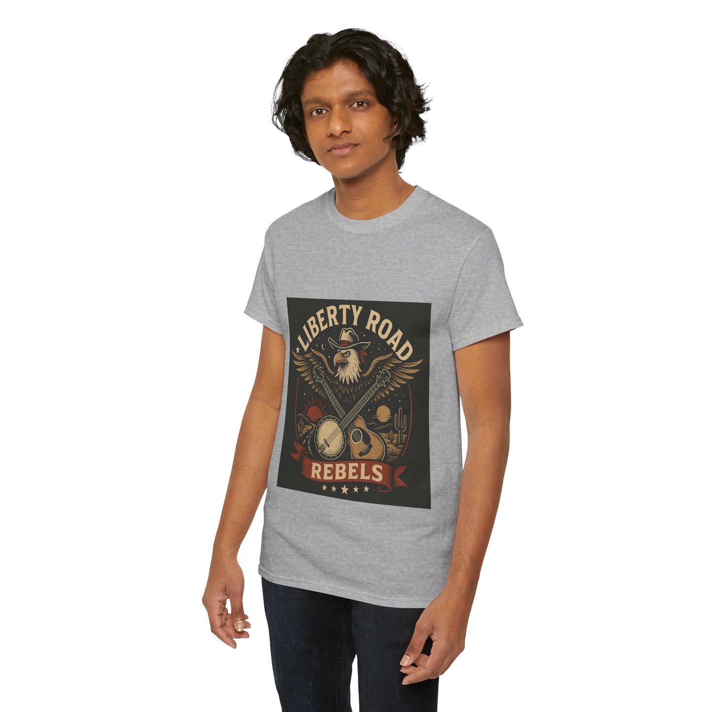 Liberty Road Rebels Vintage Americana Style Tee Unisex T-Shirt