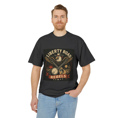 Liberty Road Rebels Vintage Americana Style Faded Tee T-Shirt
