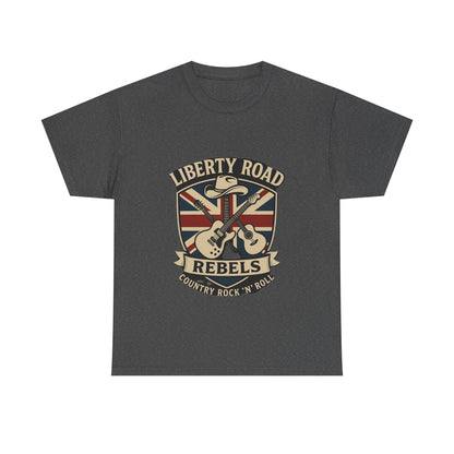 Liberty Road Rebels Britannia Rock 'n' Roll Rebels Tee Unisex Heavy Cotton T-Shirt