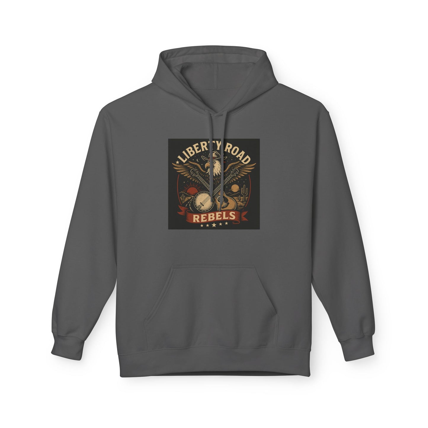 Liberty Road Rebels Vintage Americana Style Soft Fleece Hoodie